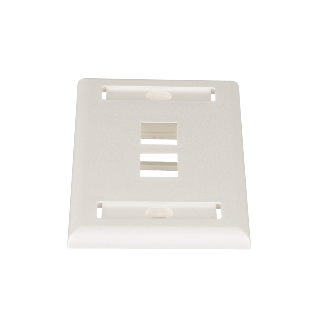 Placa Panduit 2 Espacios Blanca Netkey Panduit