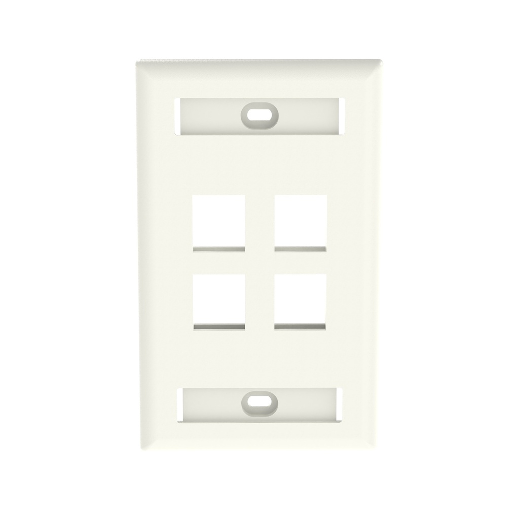 [NK4FIWY] Placa Panduit 4 Espacios Blanca Netkey Panduit
