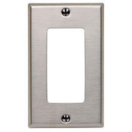 Tapa Decora 1 Ventana Leviton Acero Inoxidable