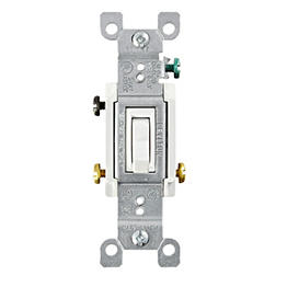 Interruptor 15A 120V Conmutable Palanca Leviton Grado Residencial Blanco