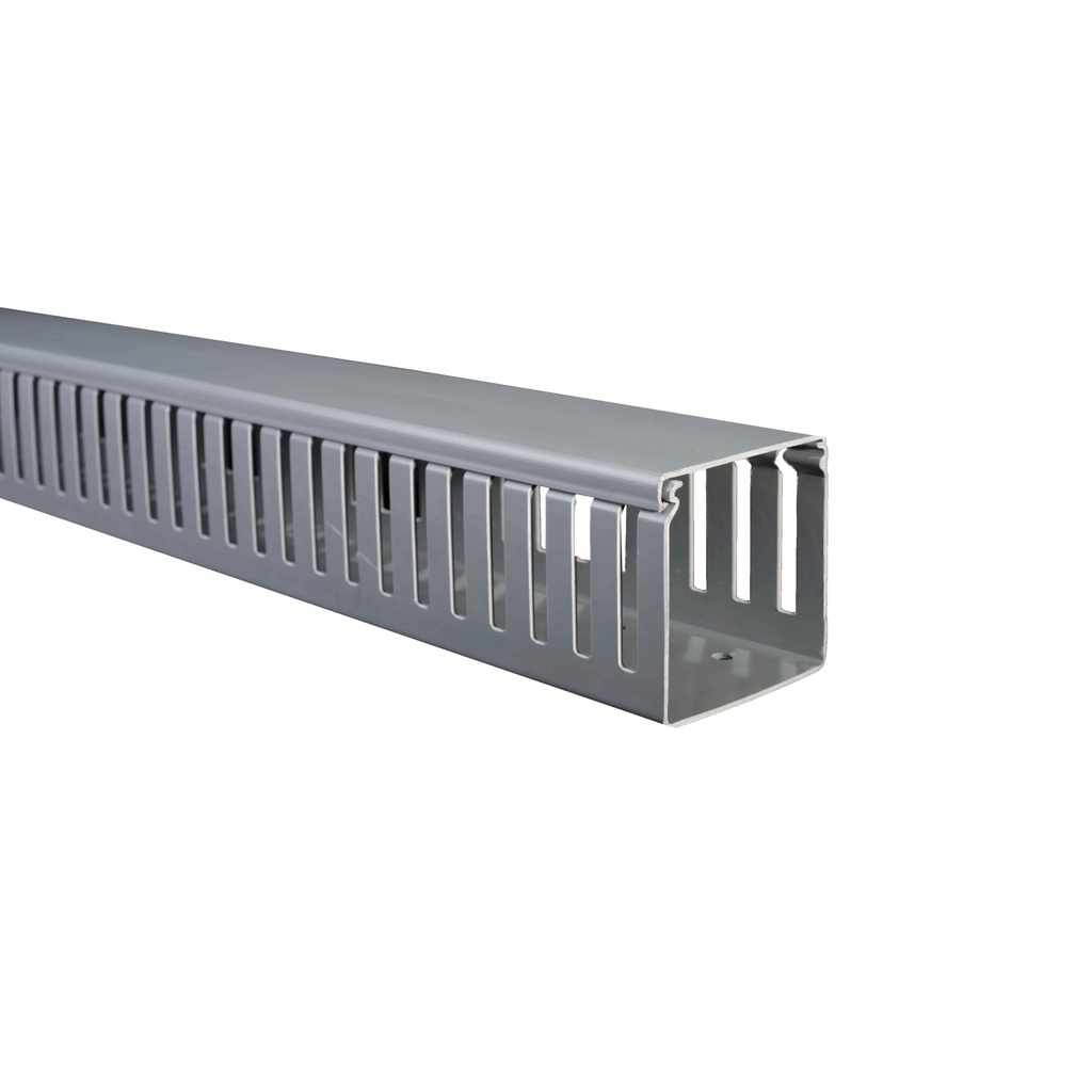 Canaleta 80Bx80A Mm Gris Ranurada Tramo X 2 Mts  Dexson