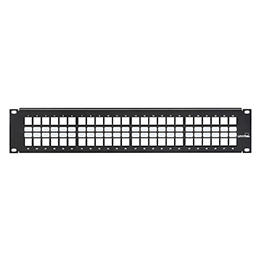 [49255-H48] Herraje Patch Panel 48 Espacios Leviton Con Barra Liberadora De Tension