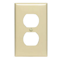 Tapa P/Toma Doble Leviton Marfil Nylon Beige