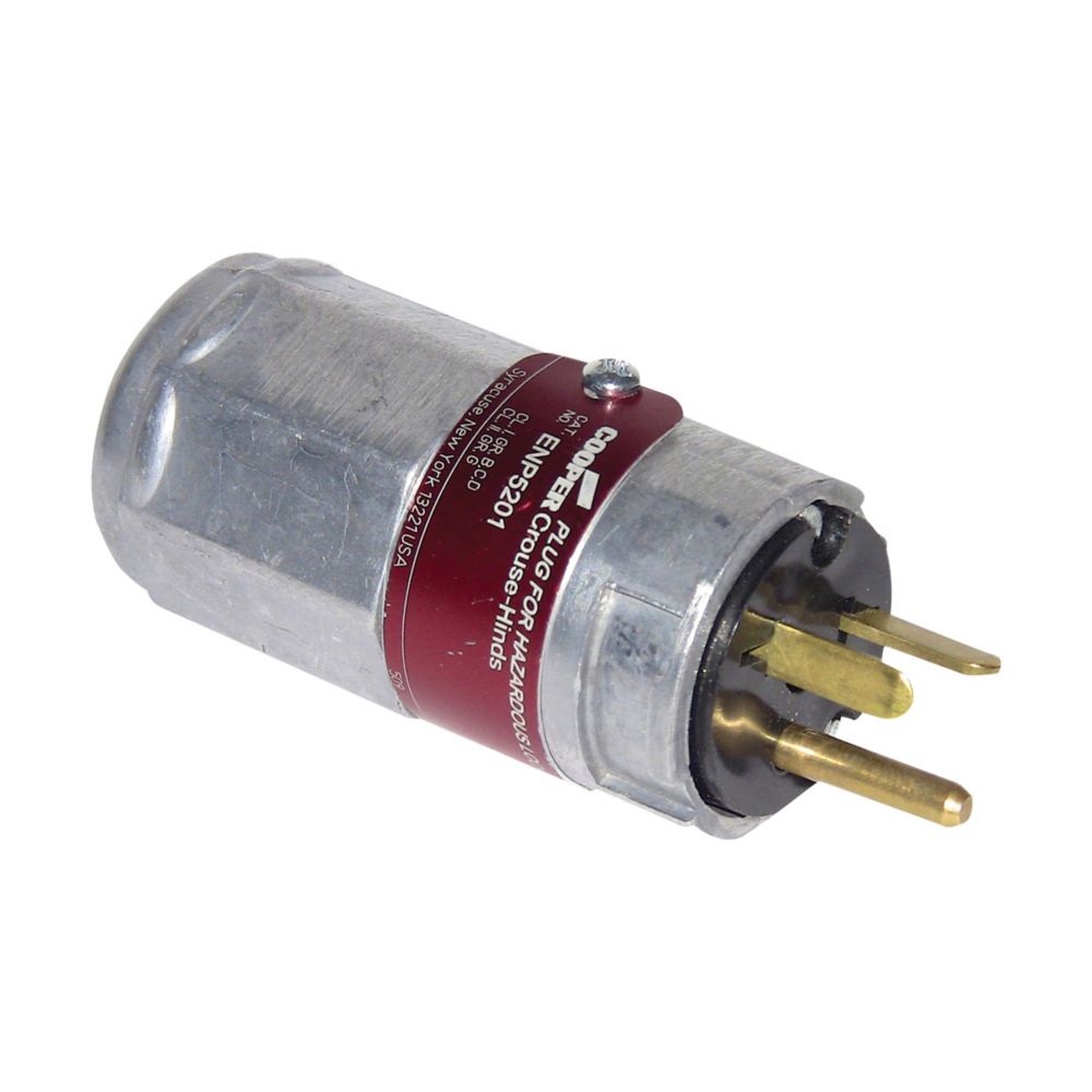 [ENP5201] Clavija 20 Amp 125 Volt Nema 5-20P 1F+N +T Clase 1 Div 2 Crouse Hinds