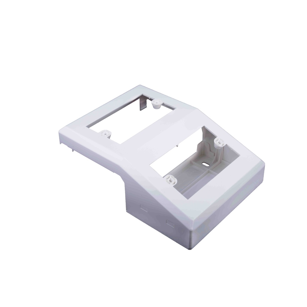 Caja P/Canaleta 100X45 Dexson Salida Datos Y Electrica Blanca