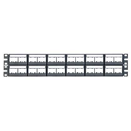 Herraje Panduit 48 Espacios Con Placa Plastica