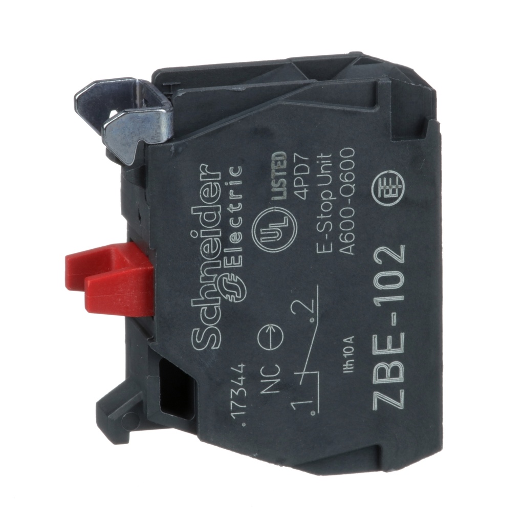 [ZBE102] Bloque De Contacto Modular 1Nc Ip20 Harmony Xb4-Xb5 Schneider