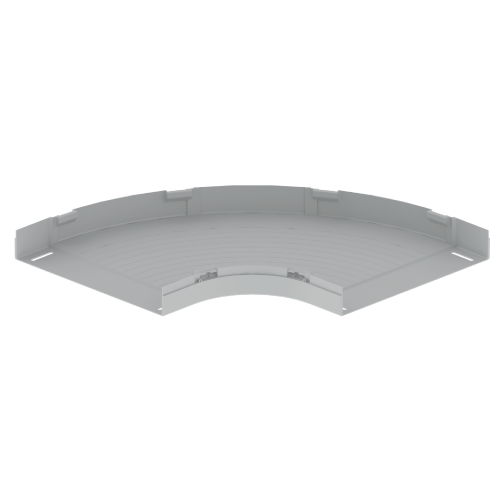 Curva Horizontal 90 Grados 60X400Mm Para Bandeja Portacable Gris U23X Unex