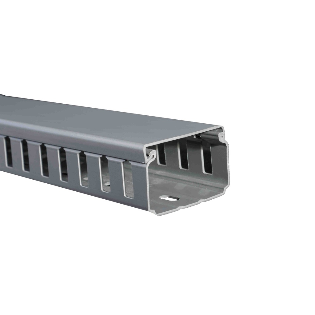 Canaleta 60Bx60A Mm Gris Ranurada Tramo X 2 Mts  Dexson