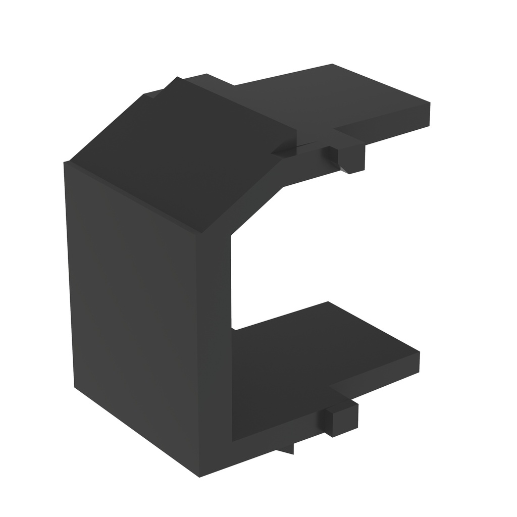 [NKBMBL-X] Tapa  P/Espacio Libre Negra Netkey Panduit