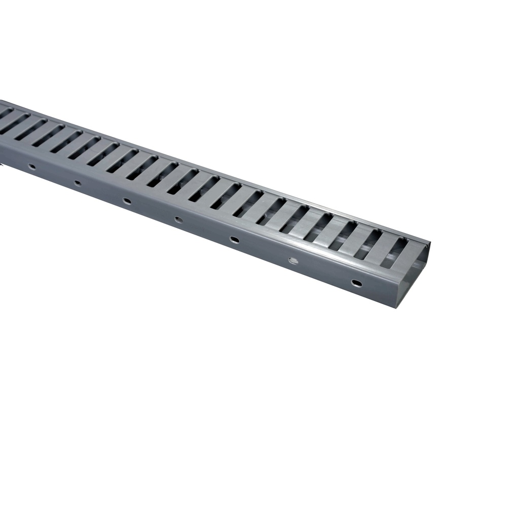 Canaleta 25Bx60A Mm Gris Ranurada Tramo X 2 Mts  Dexson
