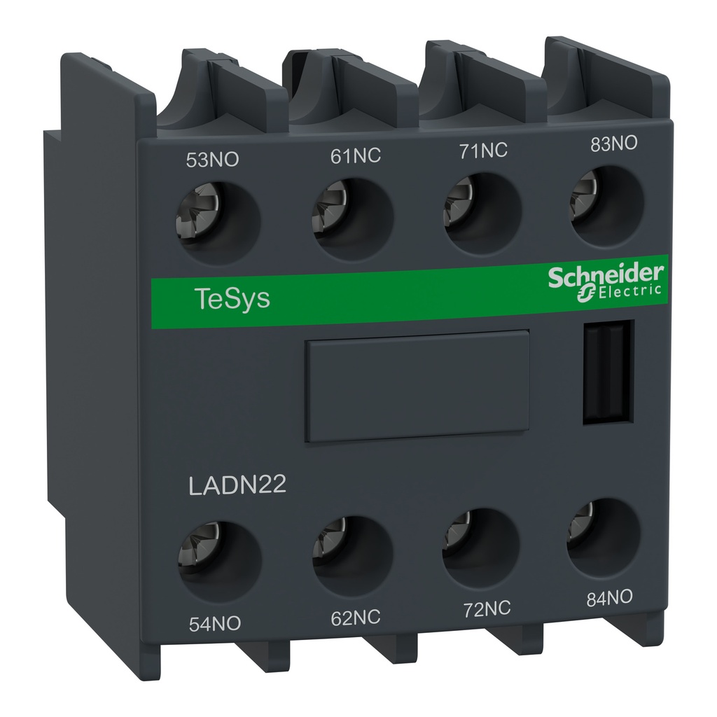 [LADN22] Bloque Auxiliar P/Contactor 2Na+2Nc Schneider