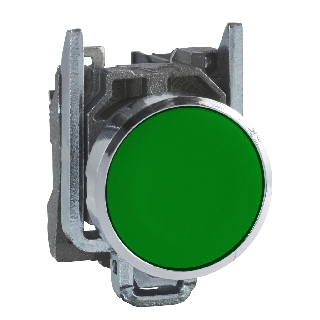 [XB4BA31] Pulsador Modular Con Retorno Cuerpo Metalico Verde 1Na 22Mm Ip69 Ik06 Harmony Schneider