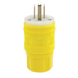 [14W47] Clavija 15A 125V 1F+N+T Amarilla Leviton Wetguard Ip67 515P