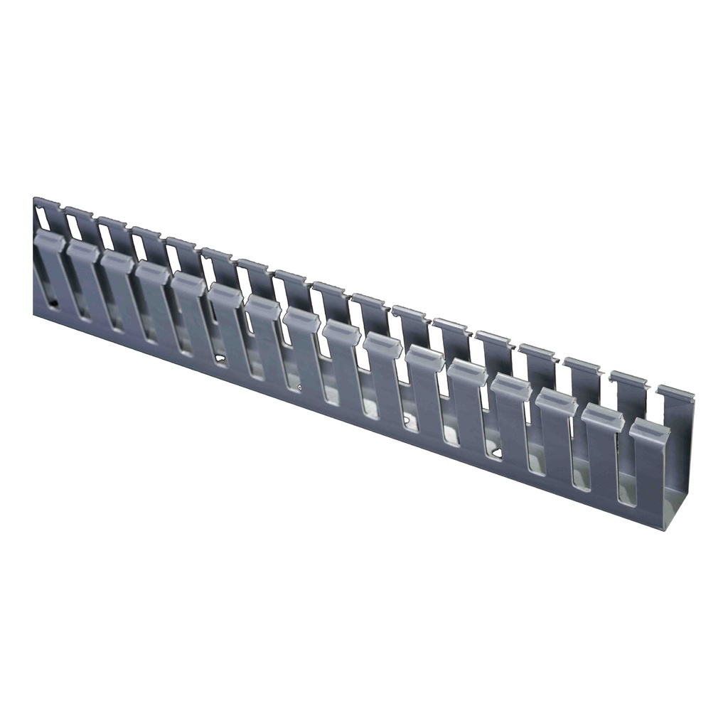 Canaleta 25Bx40A Mm Gris Ranurada Tramo X 2 Mts  Dexson