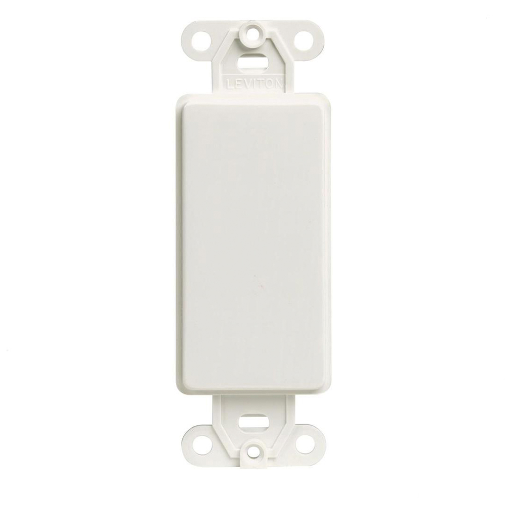 [80414-2W] Tapa Decora Ciega 1 Ventana Leviton Blanco