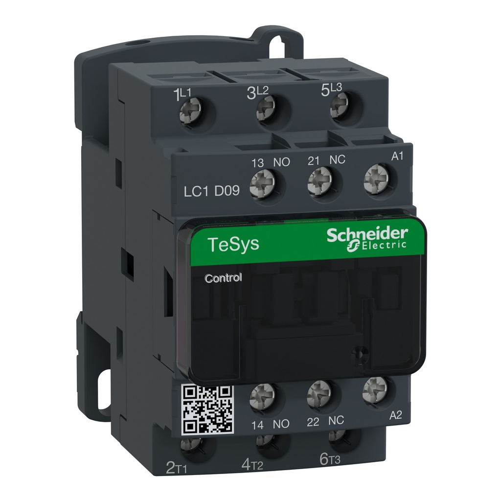 [LC1D09M7] Contactor Tripolar 9A Ac3 25A Ac1 1Na + 1Nc Bobina 220V Ac Tesys D Schneider