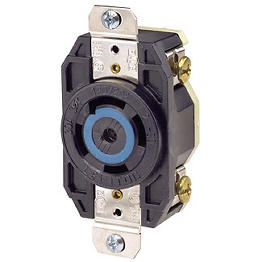 Toma 30A 250V 3F+N+T Seguridad Para Caja Leviton Nema L2130R