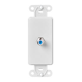 Toma Tv Coaxial Rg59 Decora Leviton Blanca