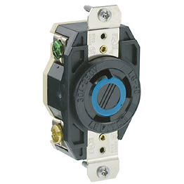 Toma 30A 250V 2F+T Seguridad Para Caja Leviton Nema L630R