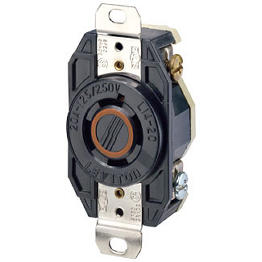 Toma 20A 125/250V 2P+N+T Seguridad Para Caja Leviton Nema L1420R