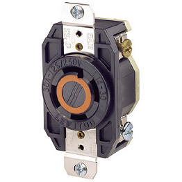 Toma 30A 250V 2F+N+T Seguridad Para Caja Leviton Nema L1430R
