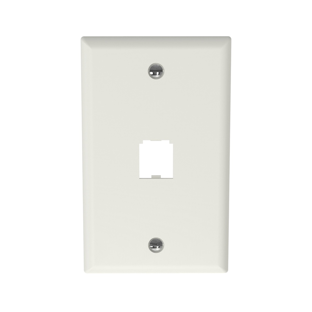 Placa Panduit 1 Esp Blanca Lisa
