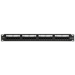 Patch Panel Categoria 6 24 Puertos 1 Ru Leviton Tipo 110 C/ Barra Liberadora De Tension