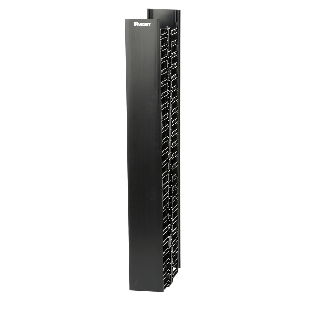 [WMPV45E] Organizador Vertical 210Cm Altura 45Ru Frontal Trasero 4X12Pulg Con Radios Curvatura Panduit