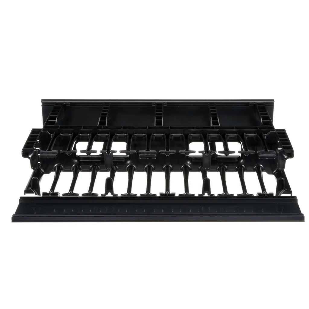 Organizador Horizontal 2U Rack Frontal Trasero Alta Densidad Panduit