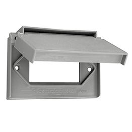 [4996-GY] Tapa Cubierta P/Toma Decora Gris Plastica Intemperie Leviton