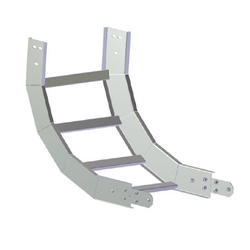 Curva P/Bandeja 20X8Cm S/Pesada Interior 90Grdos Gal/Clte Mecano
