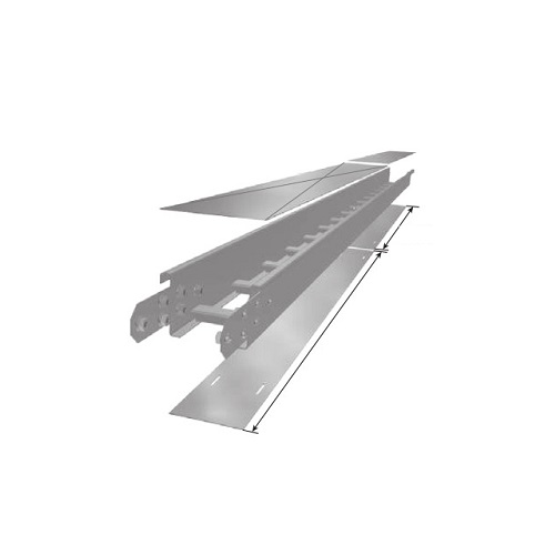 Tapa P/Bandeja 40Cm 2.4Mts (2 Tramos) Galvanizada Caliente Mecano