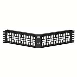 [4S256-S48] Herraje P/Patch Panel 48 Esp Leviton Blindado 2Ru Angulado