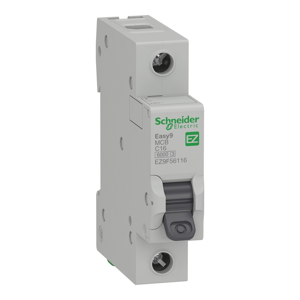 [EZ9F56116] Taco Riel 1X16A Easy Schneider 10Ka A 127/230 6Ka 230/400V Curva Disparo Clase C