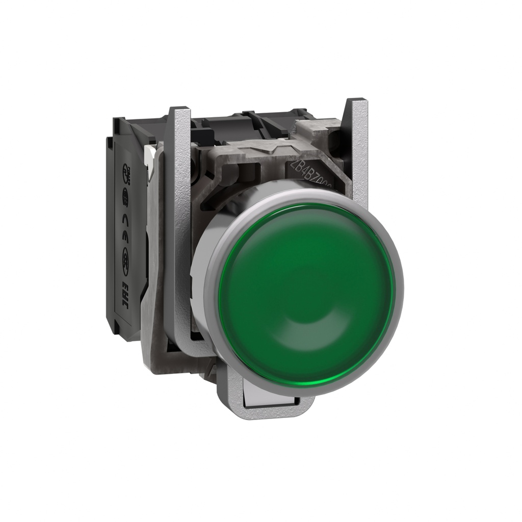 [XB4BW33B5] Pulsador Luminoso Verde 22Mm Con Retorno Led 24Vac/Dc 1Na+1Nc Ip69 Ik06 Harmony Schneider