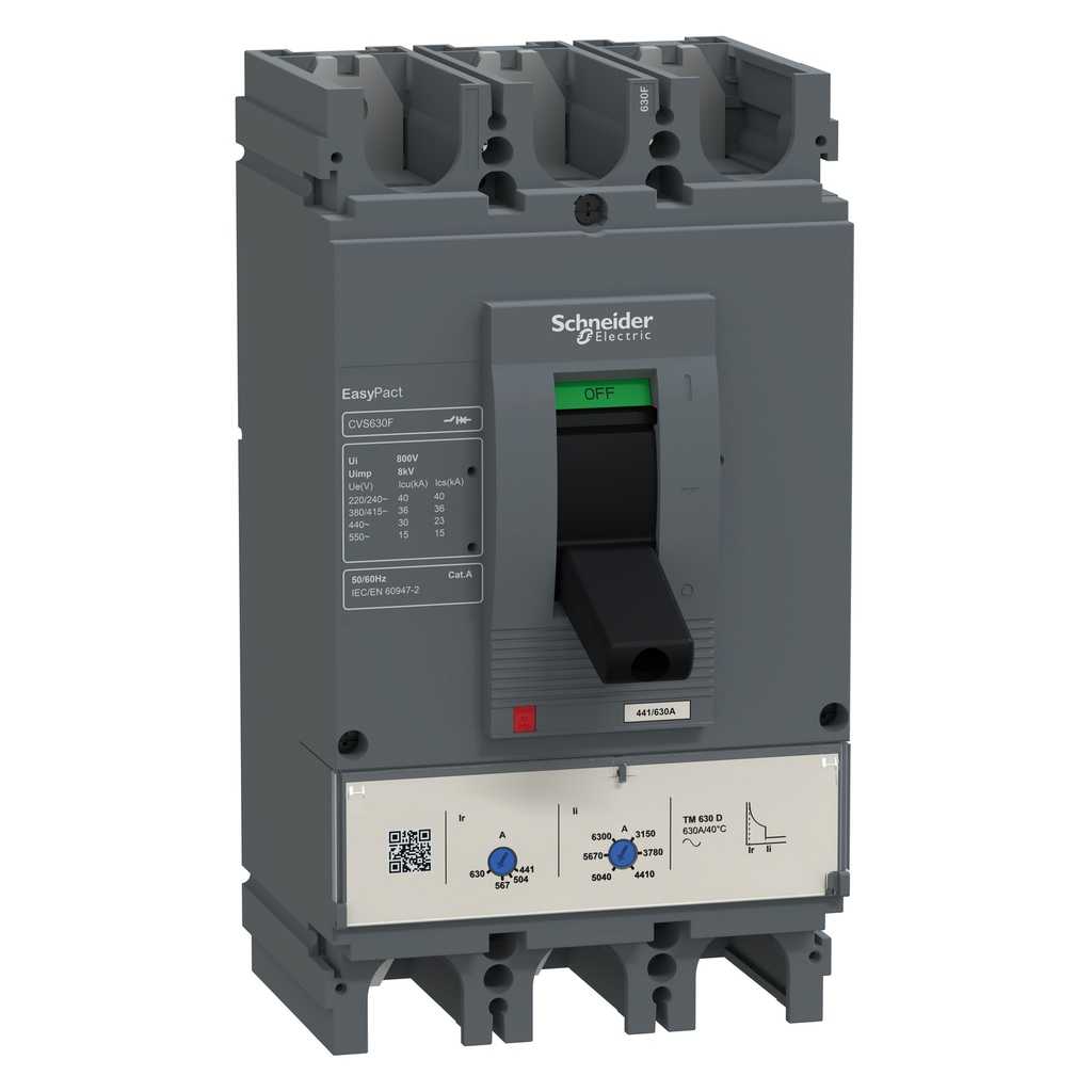 [LV563306] Interruptor Regulable 420-600A Cvs 40Ka A 240V Y 20Ka A 440V Easy Schneider