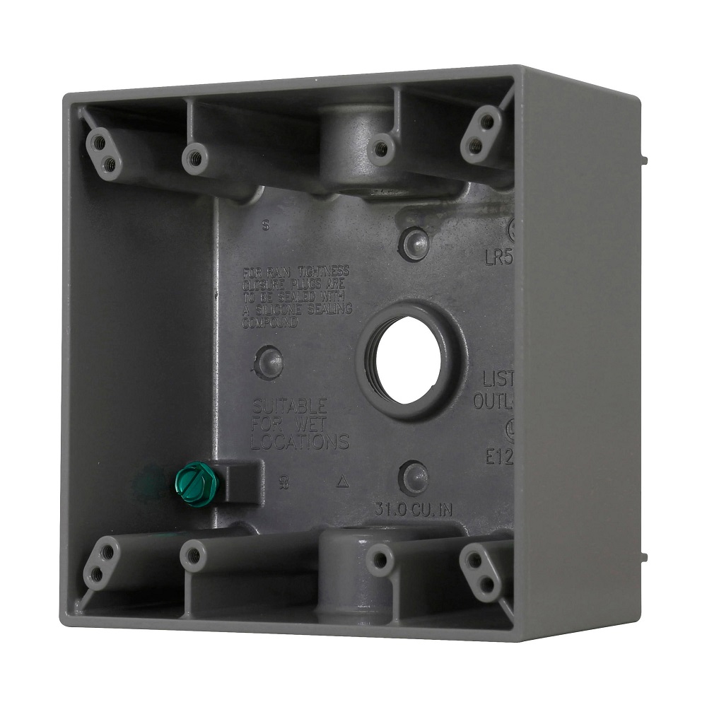 Caja 4X4 3 Salidas De 1/2 Aluminio Crouse-Hinds