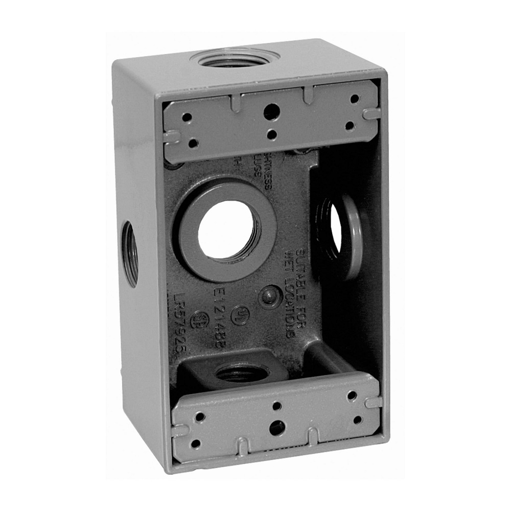 Caja 2X4 5 Salidas De 1/2 Aluminio Crouse-Hinds