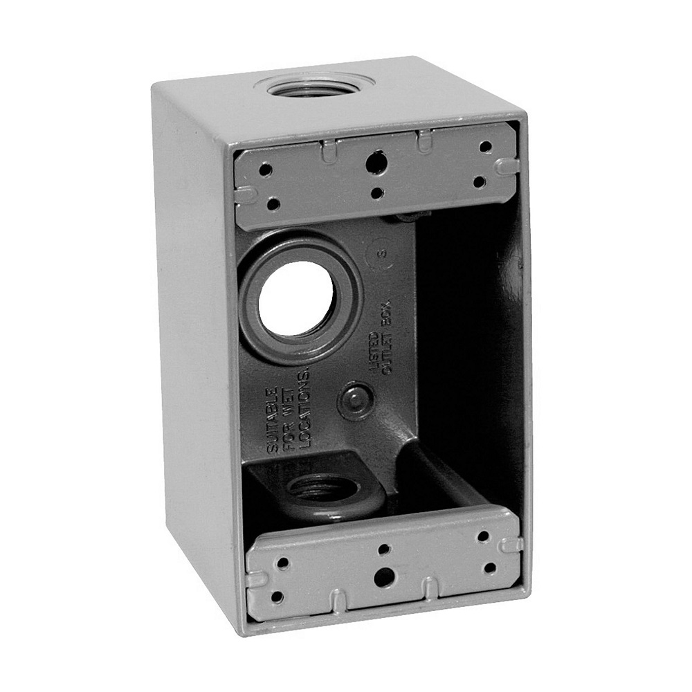 [TP7082] Caja 2X4 3 Salidas De 1 Aluminio Crouse-Hinds