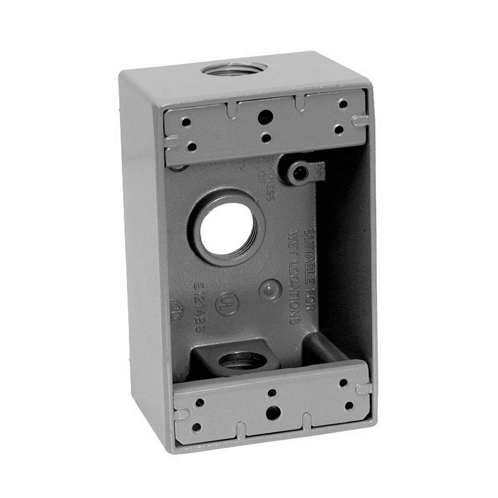 [TP7018] Caja 2X4 3 Salidas De 3/4 Aluminio Crouse-Hinds