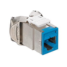 [6ASJK-RL6] Toma Rj45 Categoria 6A Blindada Azul Atlas Leviton