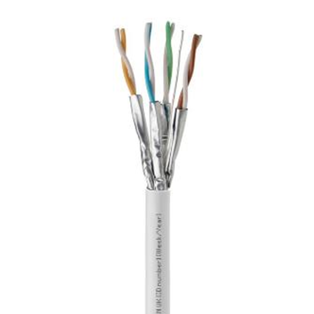 Cable U/Ftp Categoria 6A Leviton Blindado Lszh X 500 Mts Diametro 6.8Mm Blanco
