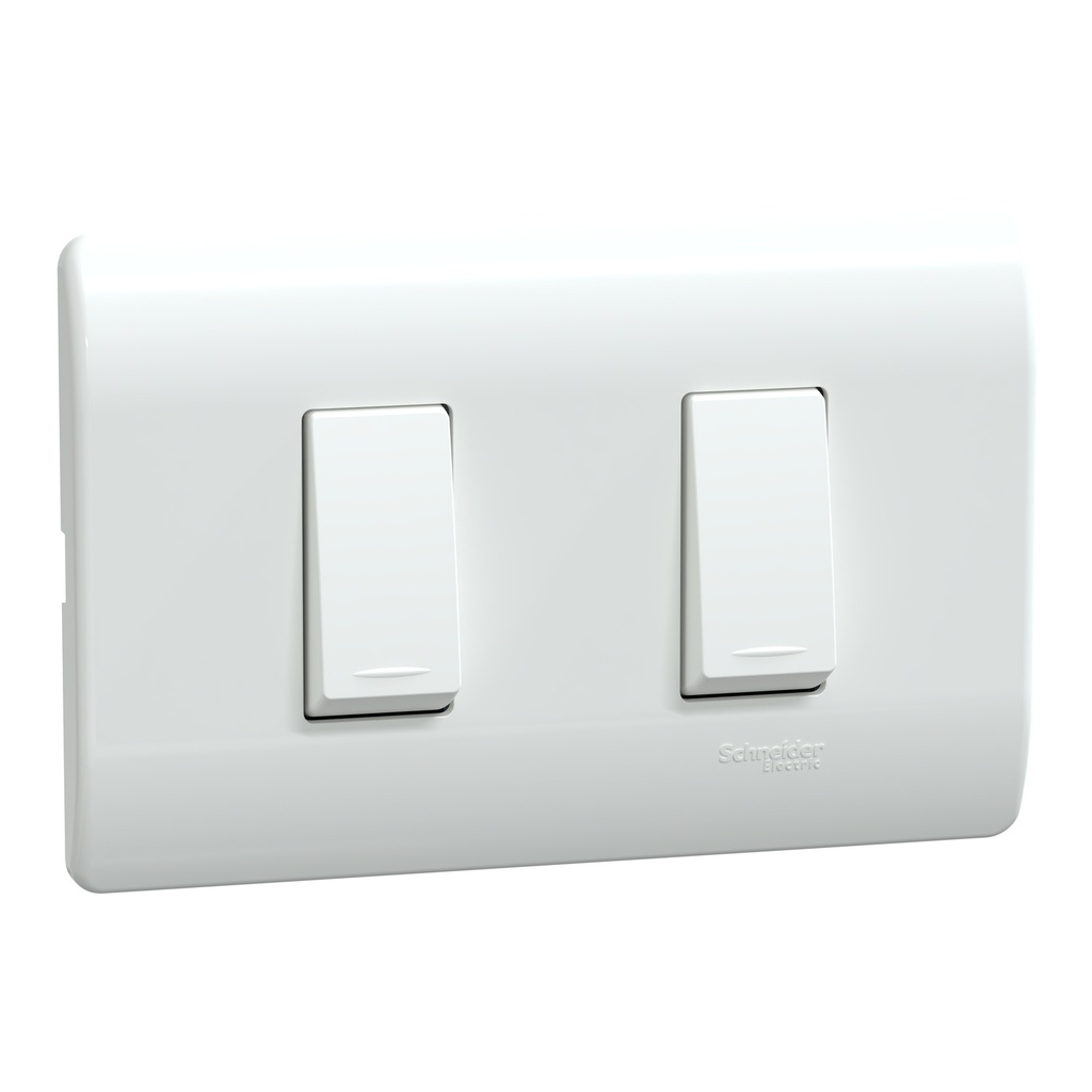 Interruptor Doble 16A Blanco Schneider Linea Genesis