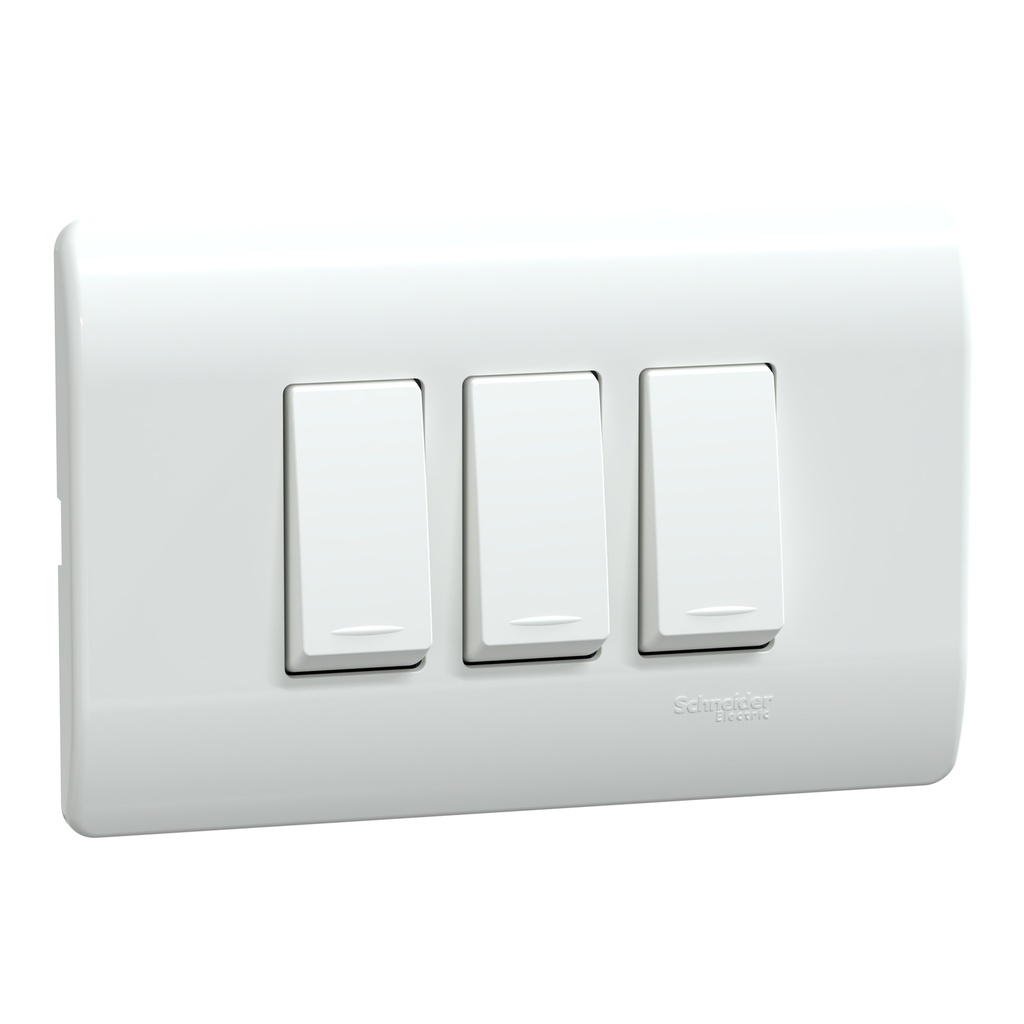 [MWD130237503] Interruptor Triple 16A Blanco Schneider Linea Genesis