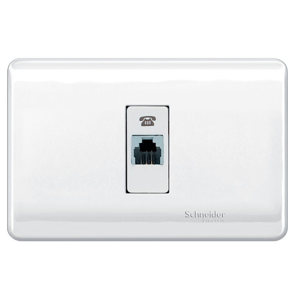 [MWD130317720] Toma Telefonica Rj11 Sencilla Blanco Schneider Linea Genesis