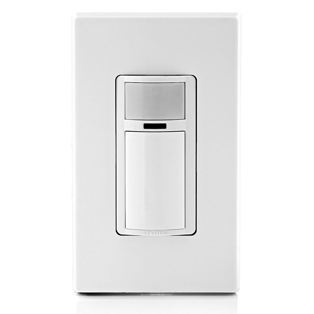 Sensor Presencia Pir Monteje Pared Leviton 180 Grados 150W Led Blanco