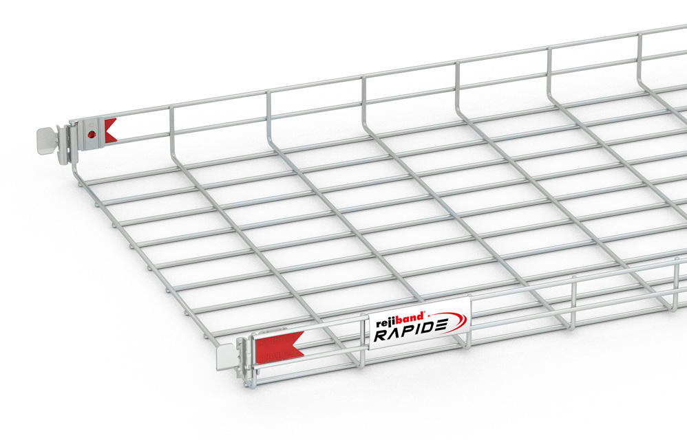 Bandeja Malla 60Mm X 500Mm X 3.0 Mts Rapide Incluye 2 Uniones Electrozincada Rejiband Pemsa