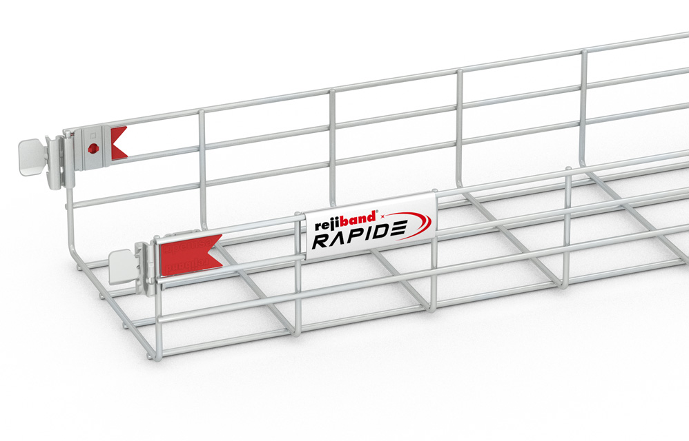 [60513200] Bandeja Malla 100Mm X 200Mm X 3.0 Mts Rapide Electrozincada Incluye 2 Uniones Rejiband Pemsa