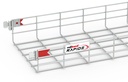Bandeja Malla 100Mm X 300Mm X 3.0 Mts Rapide Incluye 2 Uniones Electrozincada Rejiband Pemsa
